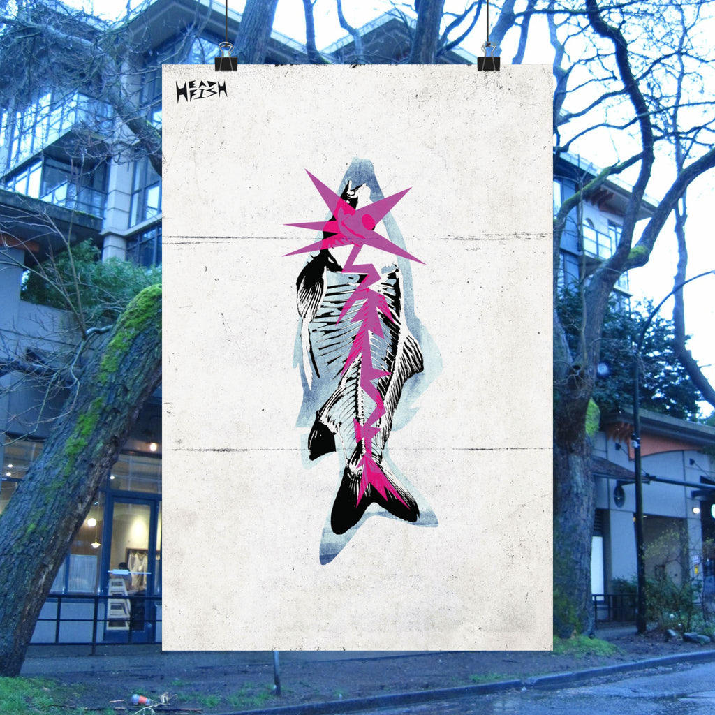 HEADFISH SKELETON poster